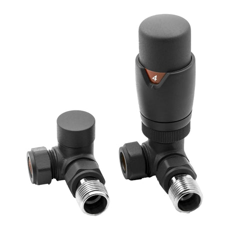 Totally Rads Radiator Valve Reina Modal Thermostatic Corner Radiator Valves Anthracite