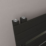 Eastbrook Designer Towel Radiator Eastbrook Helmsley Straight Vertical Designer Towel Rail in Matt Black
