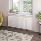 Aquarius Bathrooms Type 21 Aquarius Type 21 Compact Panel Radiator In Gloss White 600 x 1400mm