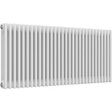 Aquarius Bathrooms Column Radiator Aquarius Foundry Horizontal 3 Column Radiator in White 600mm x 1370mm
