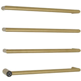 JTP Designer Towel Rail JTP Obi Designer Towel Radiator - 600 x 485mm - Electric Only Brushed Brass