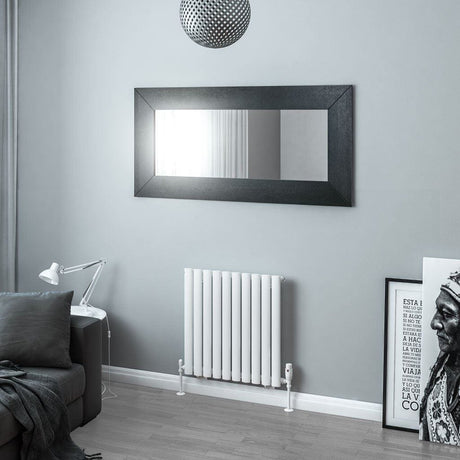 Eastbrook Eastbrook Tunstall Straight Horizontal Designer Radiator in Matt Black