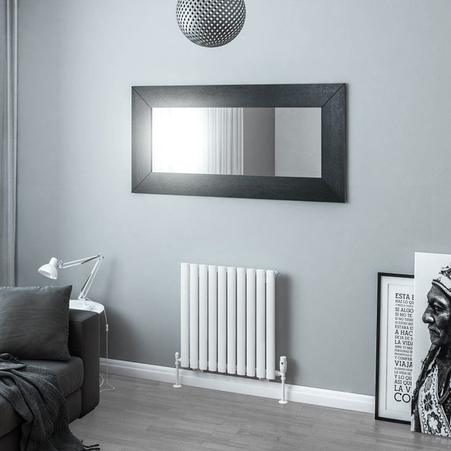 Eastbrook Eastbrook Tunstall Straight Horizontal Designer Radiator in Matt Black