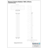 Eastbrook Rivassa Traditional 2 Column Radiator in Matt Black