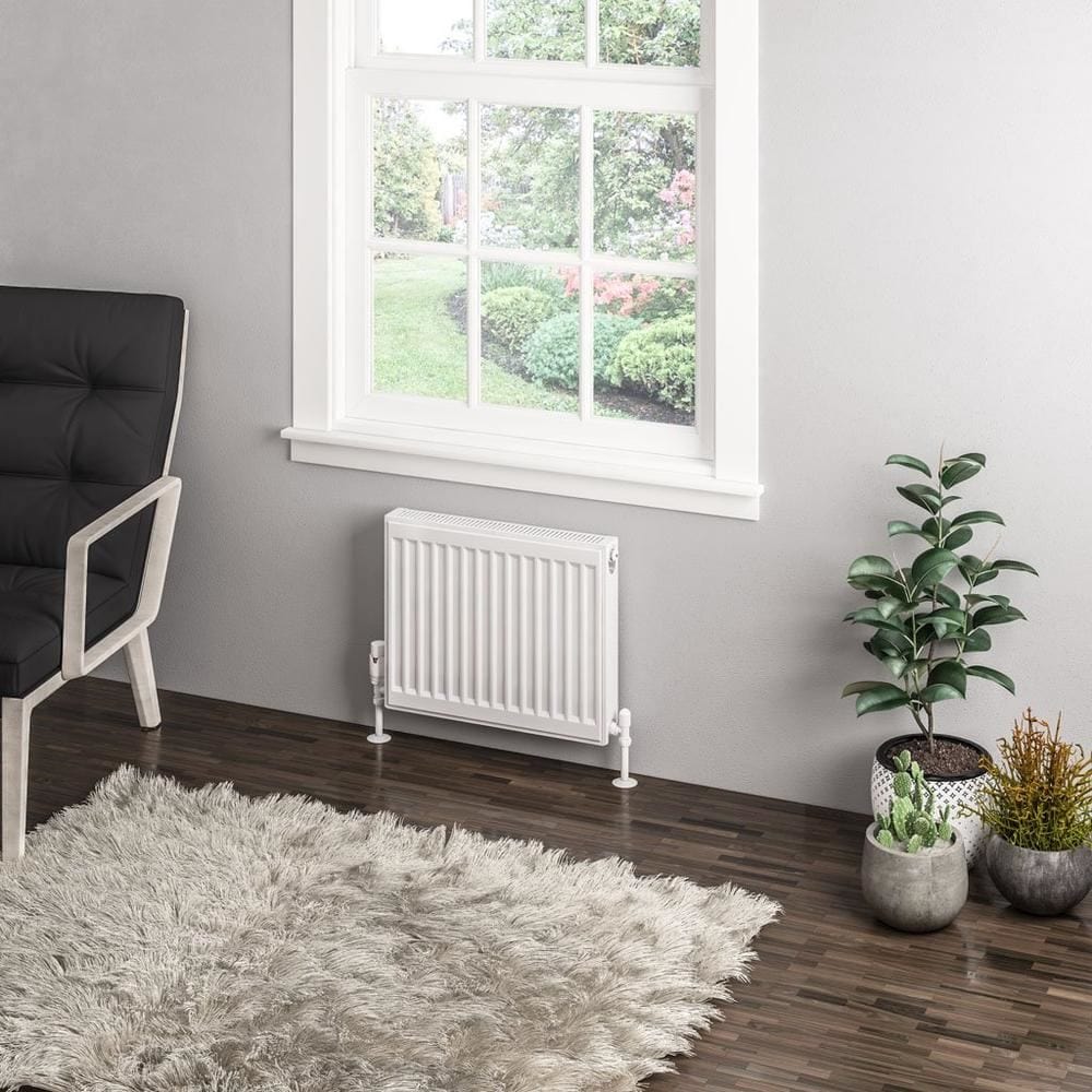 Aquarius Bathrooms Type 11 Aquarius Type 11 Compact Panel Radiator In Gloss White 400 x 500mm