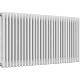 Aquarius Bathrooms Column Radiator Aquarius Foundry Horizontal 3 Column Radiator in White 750mm x 1370mm