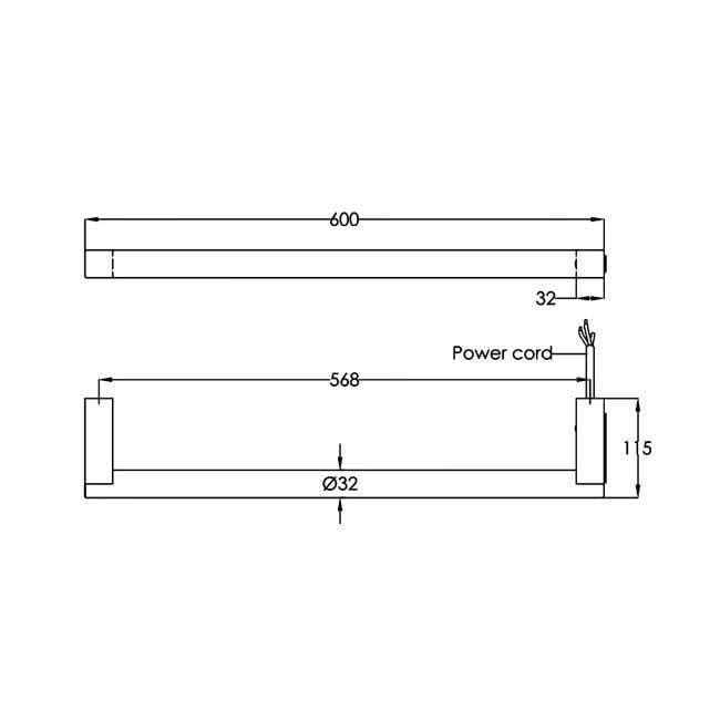 JTP Designer Towel Radiator JTP Ora Electric Heated Designer Towel Rail
