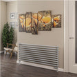 Eastbrook Designer Towel Radiator Eastbrook Murano Horizontal Designer Radiator in Matt Grey 600 x 800mm