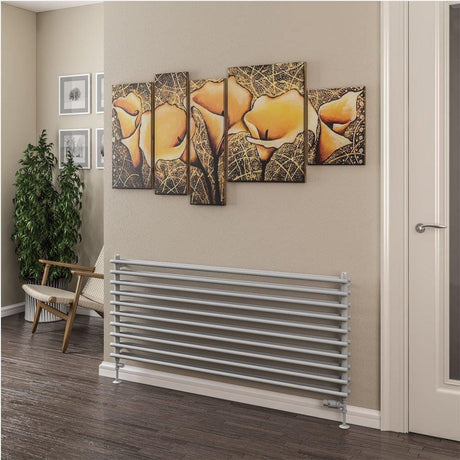 Eastbrook Designer Towel Radiator Eastbrook Murano Horizontal Designer Radiator in Matt Grey 600 x 800mm