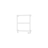 Eastbrook Traditional Towel Rail Eastbrook Stour Vertical Traditional Heated Towel Rail in Matt White 690 x 600 / Central Heating