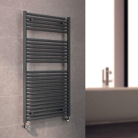 Tissino Ladder Rails Tissino Hugo2 Designer Towel Radiator in Anthracite 812 x 500 / Central Heating