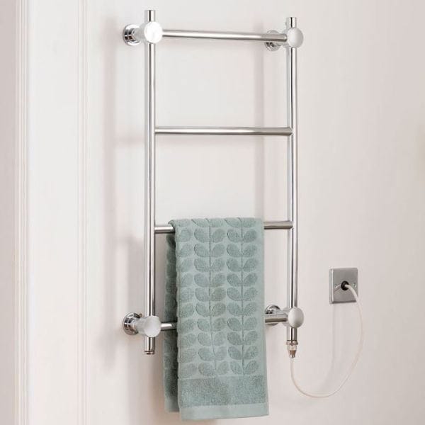 Vogue Designer Towel Radiator Vogue Venture Straight Designer Towel Radiator in Chrome 1300 x 650 / Electric Only