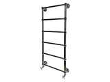 Imperial Traditional Towel Rail Imperial Lund Traditional Wall Mounted Heated Towel Rail in Polished Nickel 1450 x 500