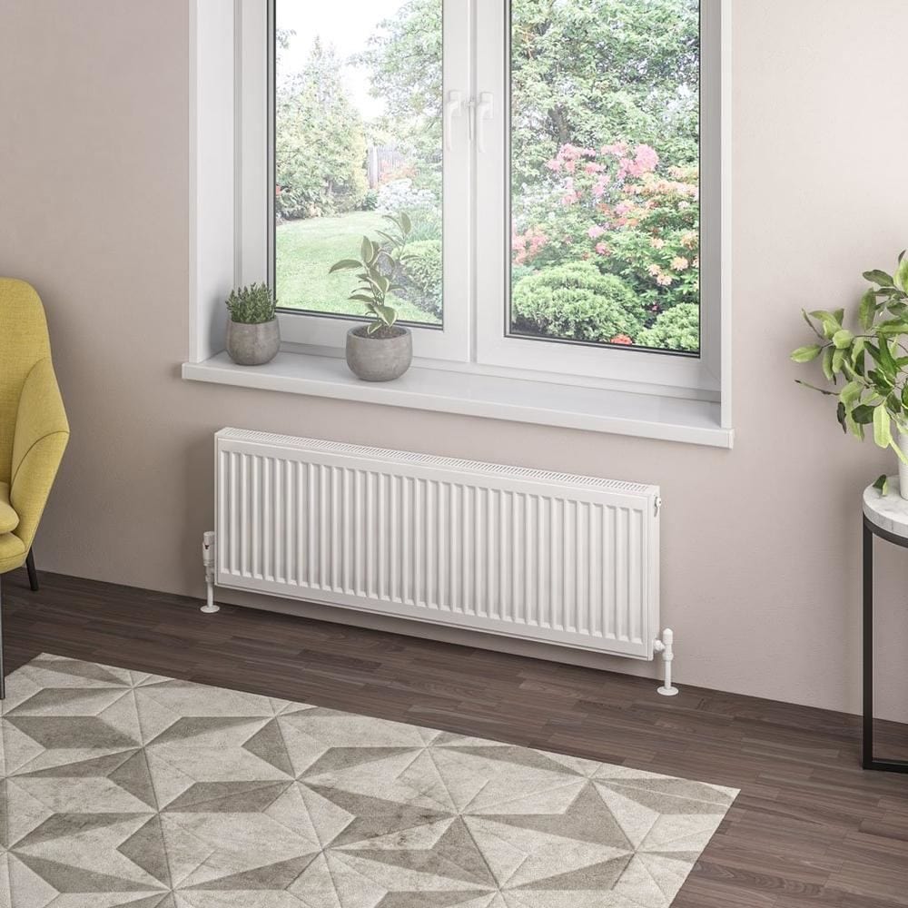 Aquarius Type 21 Compact Panel Radiator In Gloss White