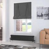 Eastbrook Rivassa Traditional 2 Column Radiator in Matt Black