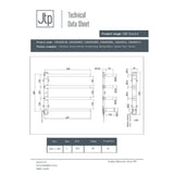JTP Designer Towel Radiators JTP Obi Designer Towel Radiator - 600 x 485mm - Electric Only