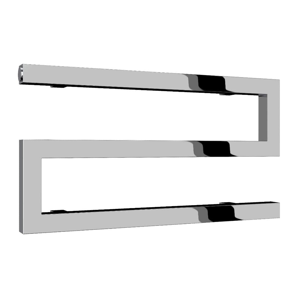Reina Designer Towel Radiator Reina Serpe S-Shaped Central Heating Towel Radiator 270 x 500mm / Chrome