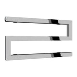 Reina Designer Towel Radiator Reina Serpe S-Shaped Central Heating Towel Radiator 270 x 500mm / Chrome