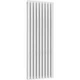 Aquarius Bathrooms Column Radiator Aquarius Athens Double Vertical Column Radiator 1600 x540mm / White