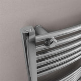 Eastbrook Ladder Rail Eastbrook Wingrave Vertical Curved Heated Towel Rail - 1600 x 500mm - Chrome