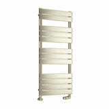Eastbrook Designer Towel Radiator Eastbrook Staverton Tube On Tube Straight Radiator in Brushed Brass 1200 x 500 / Electric Only