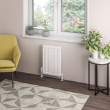 Aquarius Bathrooms Type 21 Aquarius Type 21 Compact Panel Radiator In Gloss White 600 x 400mm