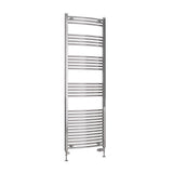 Eastbrook Wendover Curved Vertical Heated Towel Rail in White