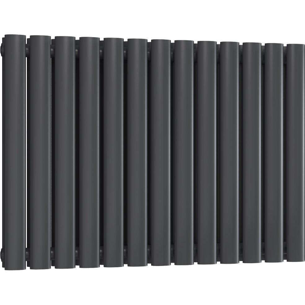 Aquarius Bathrooms Column Radiator Aquarius Athens Horizontal Double Column Radiator 600 x780mm / Anthracite