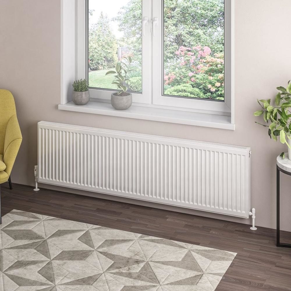 Aquarius Type 21 Compact Panel Radiator In Gloss White
