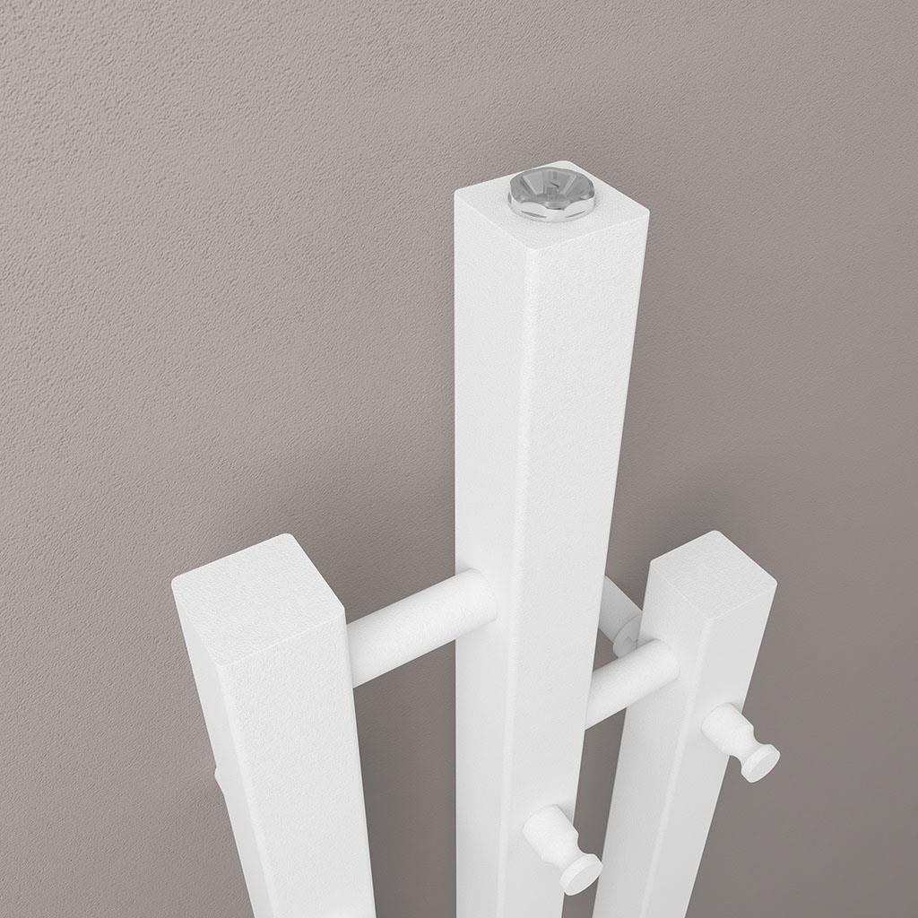 Eastbrook Conwy Vertical Designer Radiator - 1200 x 220mm - Matt White