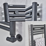 Tissino Ladder Rails Tissino Hugo2 Designer Towel Radiator in Anthracite