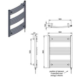 Vogue Ladder Rail Vogue Combes Curved Ladder Towel Rail in Chrome 800 x 600 / Central Heating