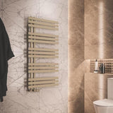 Eastbrook Designer Towel Radiator Eastbrook Hurley Vertical Straight Heated Towel Rail - 1200mm x 600mm in Matt Cappuccino