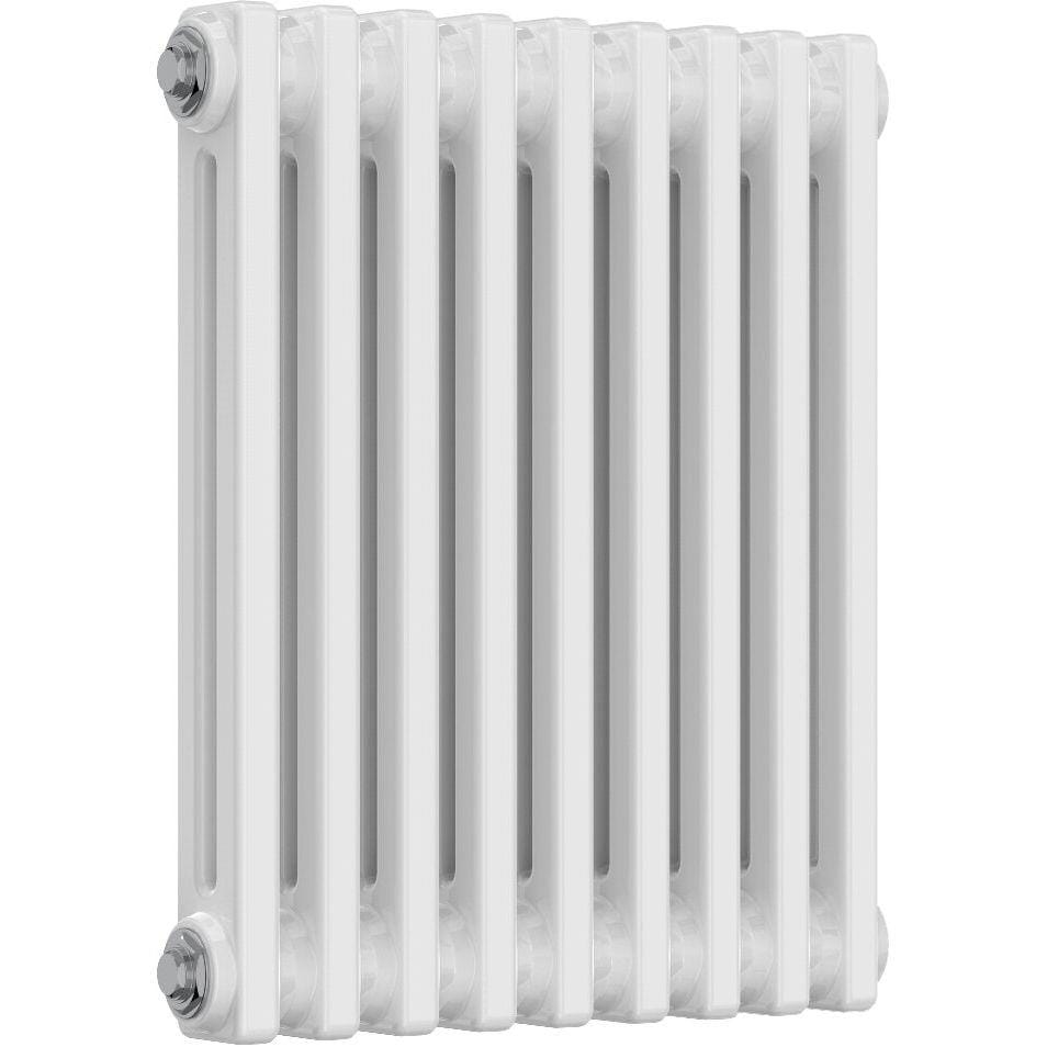 Aquarius Bathrooms Column Radiator Aquarius Foundry Horizontal 2 Column Radiator in White 500mm x 425mm