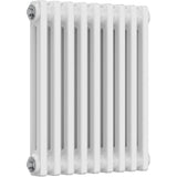 Aquarius Bathrooms Column Radiator Aquarius Foundry Horizontal 2 Column Radiator in White 500mm x 425mm