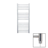 JIS Ladder Rail JIS Sussex Steyning Vertical Stainless Steel Heated Towel Rail 1000 x 400mm / Electric Only / Polished Chrome