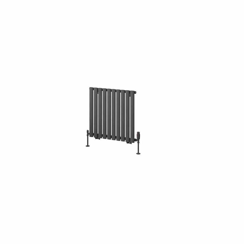 Eastbrook Panel Radiator Eastbrook Tunstall Straight Horizontal Designer Radiator in Matt Anthracite