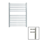 JIS Ladder Rail JIS Sussex Ouse Vertical Stainless Steel Heated Towel Rail 700 x 520mm / Electric Only with Cylindrical Adjustable Element / Polished Chrome