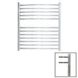 JIS Ladder Rail JIS Sussex Camber Vertical Stainless Steel Curved Heated Towel Rail 700 x 620mm / Electric Only with Cylindrical Adjustable Element / Polished Chrome