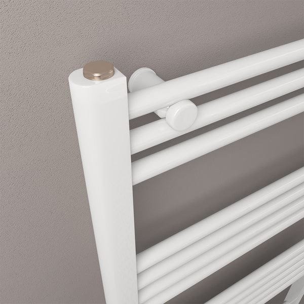 Eastbrook Ladder Rail Eastbrook Wendover Straight Vertical Heated Towel Rail - 800 x 500mm in Gloss White