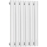 Aquarius Bathrooms Column Radiator Aquarius Athens Single Horizontal Column Radiator in White 600 x360mm
