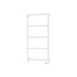 Eastbrook Traditional Towel Rail Eastbrook Stour Vertical Traditional Heated Towel Rail in Matt White 1195 x 600 / Dual Fuel