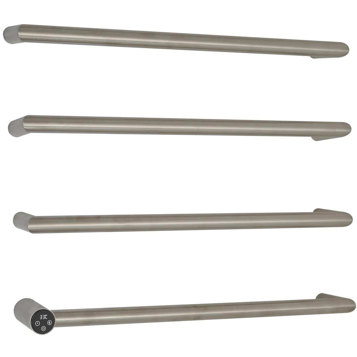 JTP Designer Towel Rail JTP Obi Designer Towel Radiator - 600 x 485mm - Electric Only Stainless Steel