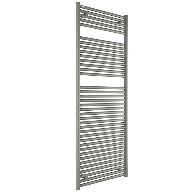 Tissino Ladder Rails Tissino Hugo2 Designer Towel Radiator in Lusso Grey 1652 x 600 / Central Heating