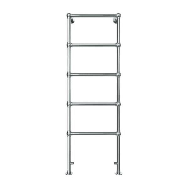 Vogue Traditional Towel Radiator Vogue Ballerina Traditional Straight Floor Mounted Heated Towel Rail in Chrome 848 x 598 / Central Heating
