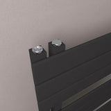 Eastbrook Designer Towel Radiator Eastbrook Helmsley Straight Vertical Designer Towel Rail in Matt Black
