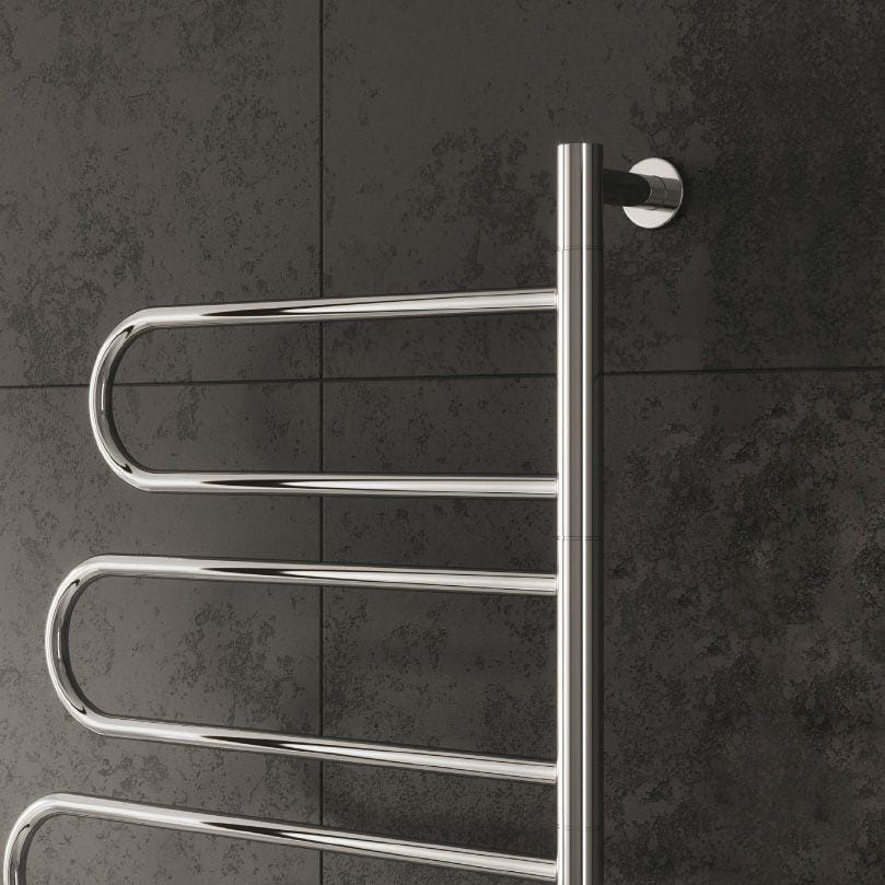 Reina Rads Reina Orne 750 x 550mm Electric Only Towel Radiator in Polished Stainl ...