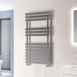 Eastbrook Designer Towel Radiator Eastbrook Biava Flat Straight Vertical Towel Rail in Chrome 1190 x 500 / Dual Fuel