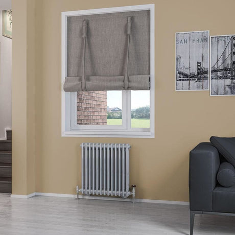 Eastbrook Column Radiator Eastbrook Rivassa Traditional 2 Column Radiator in Chrome Effect 600 x 608 / Central Heating