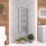 Eastbrook Ladder Rail Eastbrook Wendover Straight Heated Towel Rail in Chrome 1200 x 500mm / Electric Only